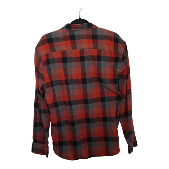 Molokai Surf Co Red/Black/Grey‎ Flannel Long Sleeve Shirt Size M - Picture 2 of 7